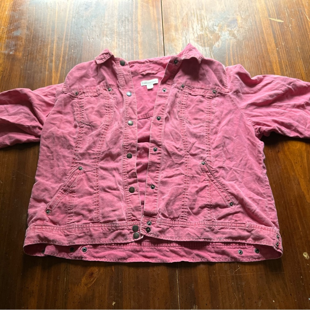 Coldwater Creek Fuchsia 1/2 sleeve jacket
